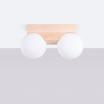 Iluminação de teto BULBO 2xG9/8W/230V faia/branco