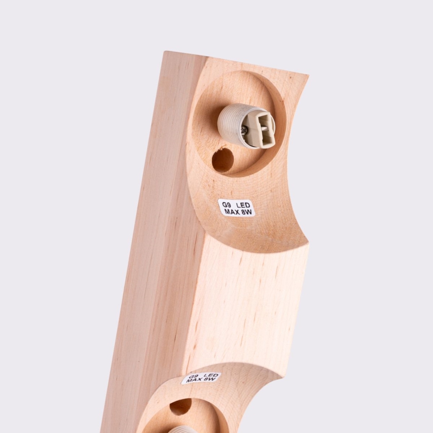 Iluminação de teto BULBO 2xG9/8W/230V faia/branco