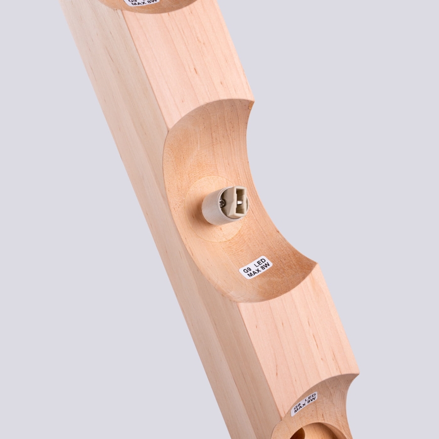 Iluminação de teto BULBO 4xG9/8W/230V faia/branco