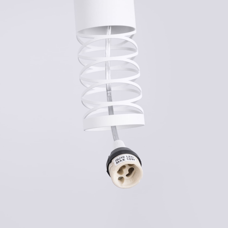 Candeeiro suspenso LAMI 1xGU10/10W/230V branco