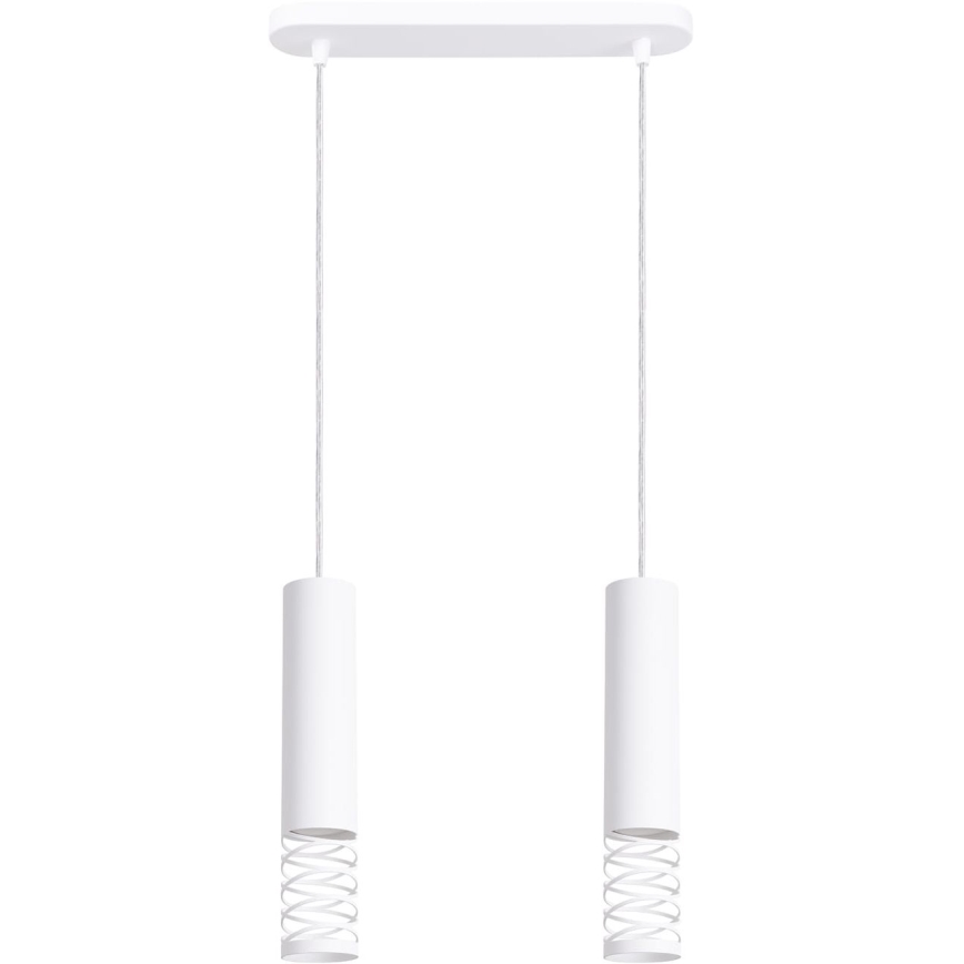 Candeeiro suspenso LAMI 2xGU10/10W/230V branco