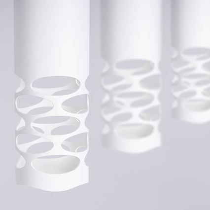 Candeeiro suspenso LIRO 3xGU10/10W/230V branco