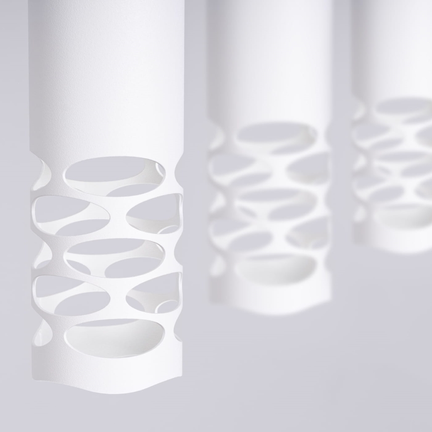 Candeeiro suspenso LIRO 3xGU10/10W/230V branco
