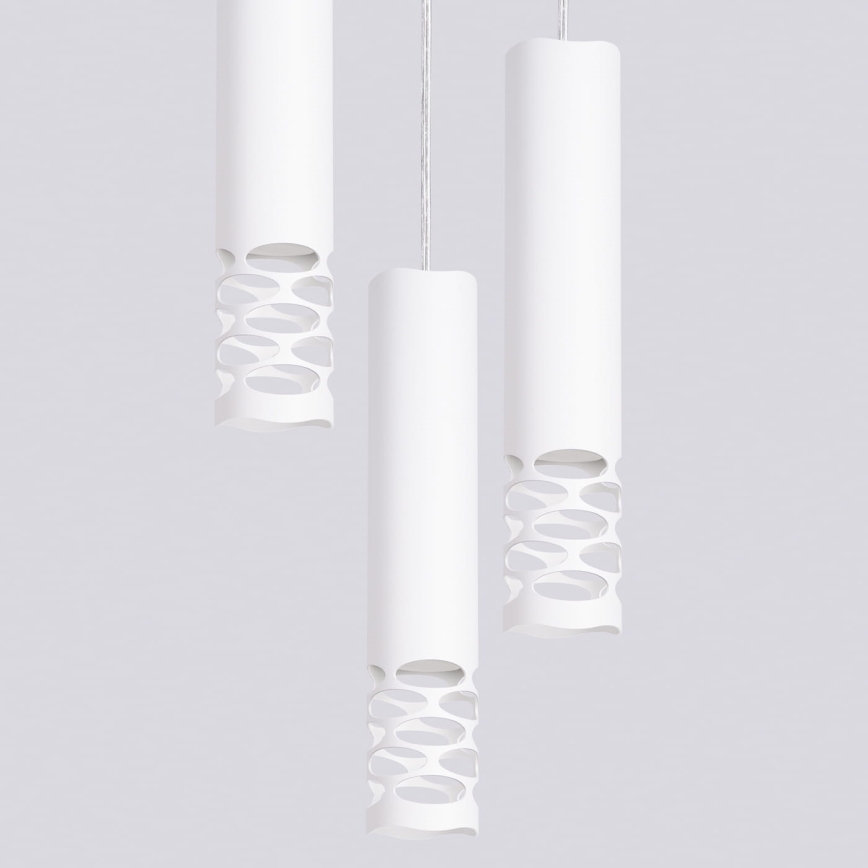 Candeeiro suspenso LIRO 3xGU10/10W/230V branco