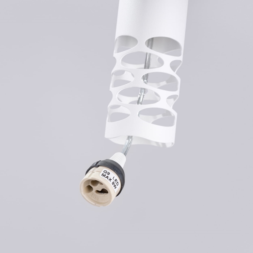 Candeeiro suspenso LIRO 3xGU10/10W/230V branco