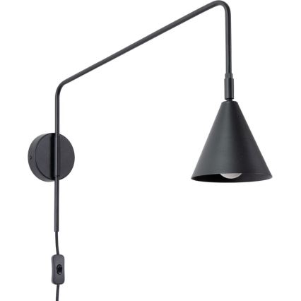 Candeeiro de parede NOX 1xE14/10W/230V preto