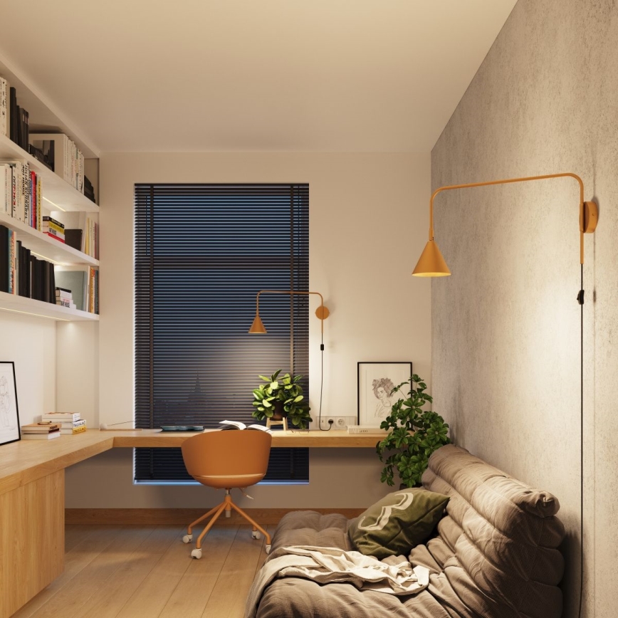 Candeeiro de parede NOX 1xE14/10W/230V dourado