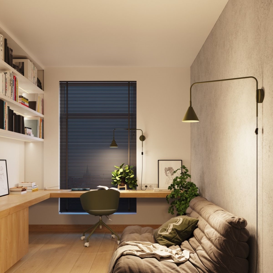 Candeeiro de parede NOX 1xE14/10W/230V verde