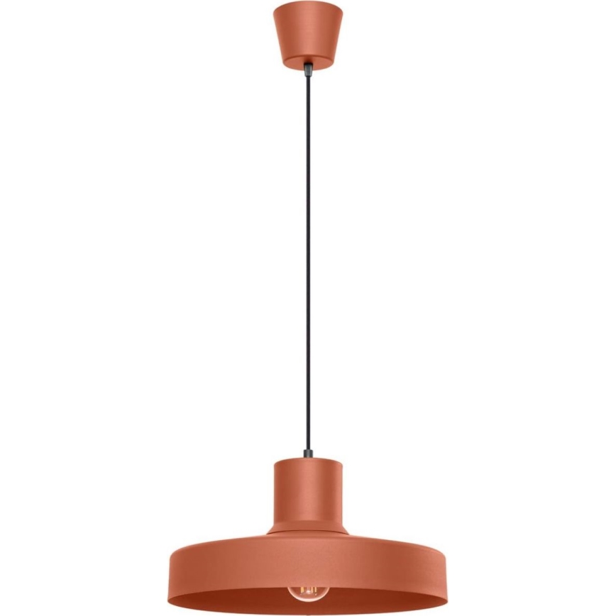 Candeeiro suspenso BILO 1xE27/15W/230V diâmetro 35 cm laranja