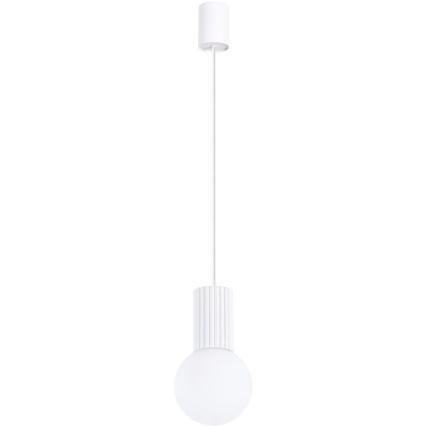 Candeeiro suspenso HALO 1xG9/8W/230V diâmetro 12 cm branco