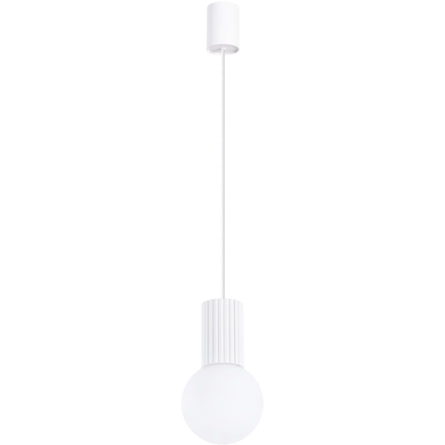 Candeeiro suspenso HALO 1xG9/8W/230V diâmetro 12 cm branco