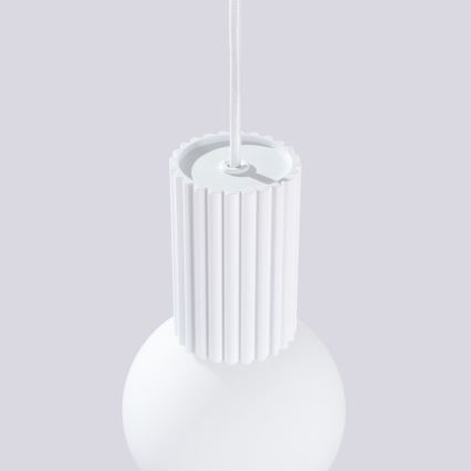 Candeeiro suspenso HALO 1xG9/8W/230V diâmetro 12 cm branco