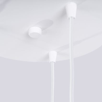 Candeeiro suspenso HALO 3xG9/8W/230V diâmetro 25 cm branco
