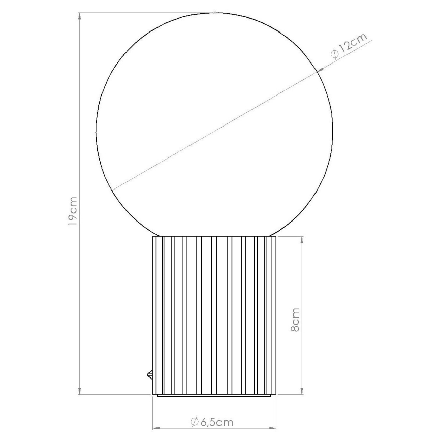 Candeeiro de mesa HALO 1xG9/8W/230V diâmetro 12 cm branco