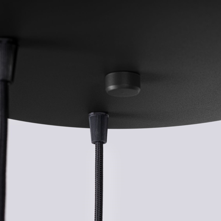 Candeeiro suspenso HALO 3xG9/8W/230V diâmetro 25 cm preto