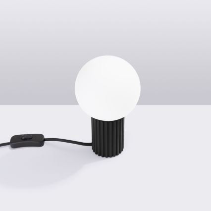 Candeeiro de mesa HALO 1xG9/8W/230V diâmetro 12 cm preto