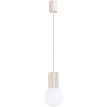 Candeeiro suspenso HALO 1xG9/8W/230V diâmetro 12 cm creme