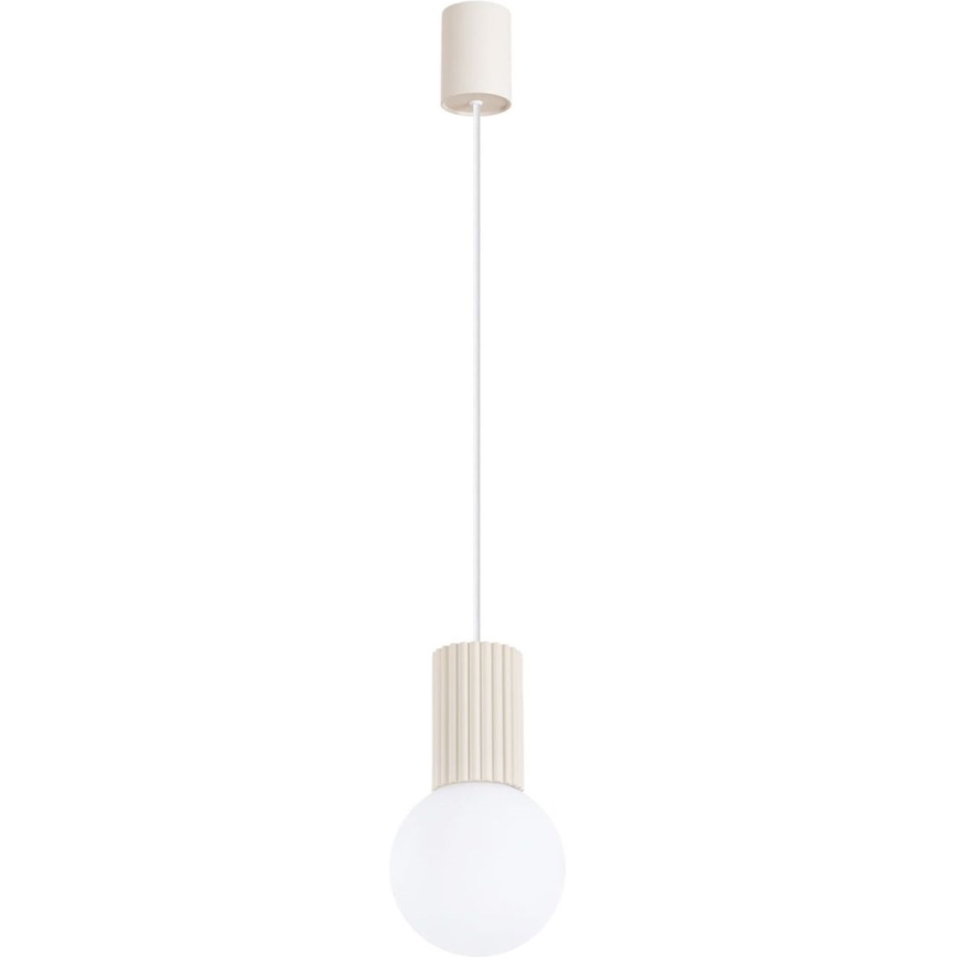 Candeeiro suspenso HALO 1xG9/8W/230V diâmetro 12 cm creme