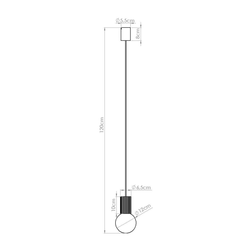 Candeeiro suspenso HALO 1xG9/8W/230V diâmetro 12 cm creme
