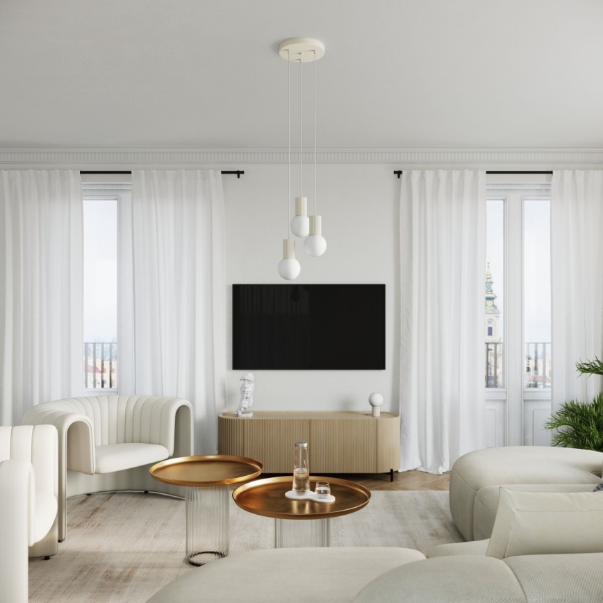 Candeeiro de mesa HALO 1xG9/8W/230V diâmetro 12 cm creme