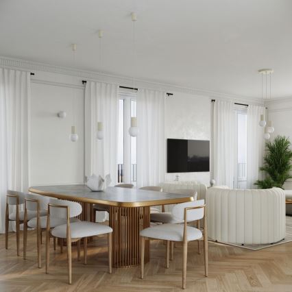 Candeeiro de mesa HALO 1xG9/8W/230V diâmetro 12 cm creme