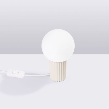 Candeeiro de mesa HALO 1xG9/8W/230V diâmetro 12 cm creme