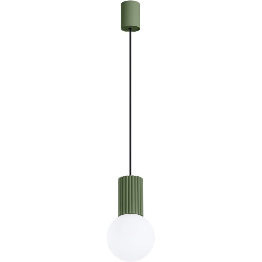 Candeeiro suspenso HALO 1xG9/8W/230V diâmetro 12 cm verde