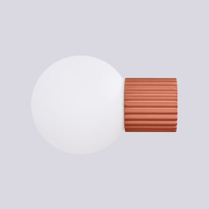 Iluminação de parede para casa de banho HALO 1xG9/8W/230V diâmetro 12 cm IP44 laranja