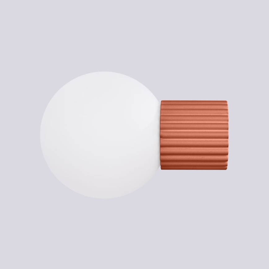 Iluminação de parede para casa de banho HALO 1xG9/8W/230V diâmetro 12 cm IP44 laranja