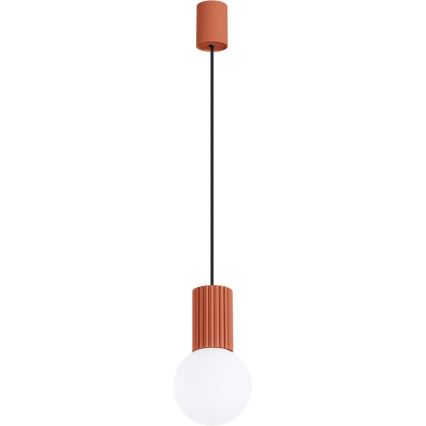 Candeeiro suspenso HALO 1xG9/8W/230V diâmetro 12 cm laranja