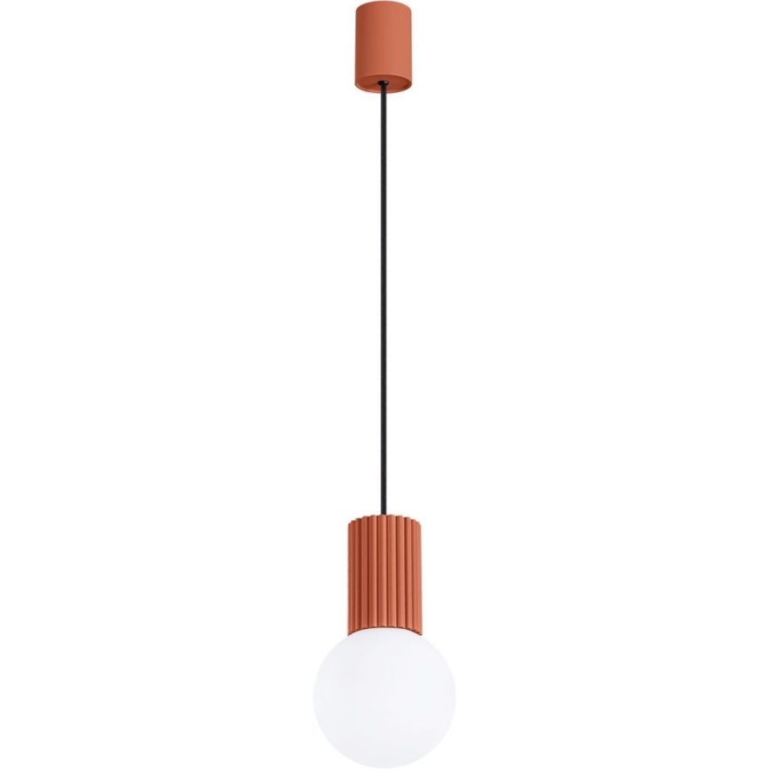 Candeeiro suspenso HALO 1xG9/8W/230V diâmetro 12 cm laranja