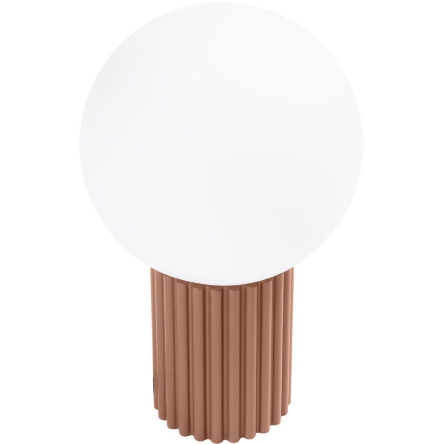 Candeeiro de mesa HALO 1xG9/8W/230V diâmetro 12 cm castanho