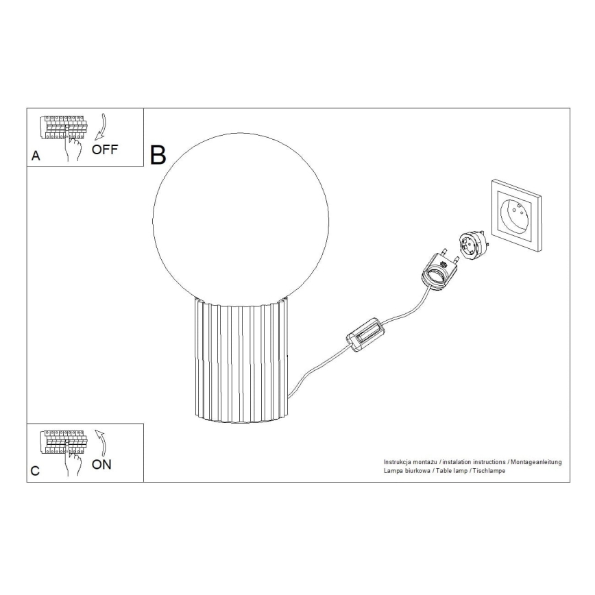 Candeeiro de mesa HALO 1xG9/8W/230V diâmetro 12 cm castanho