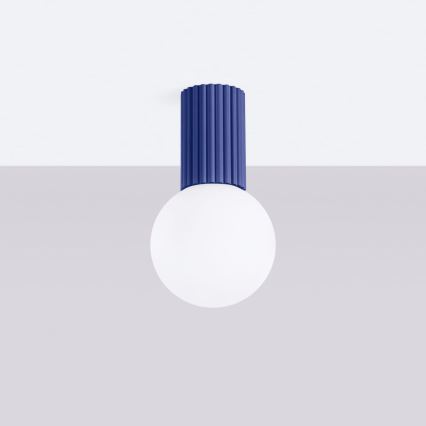 Iluminação de teto para casa de banho HALO 1xG9/8W/230V diâmetro 12 cm IP44 azul
