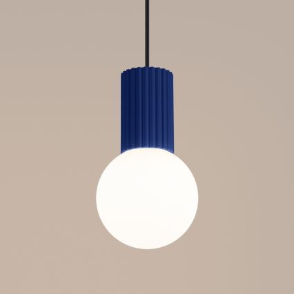 Candeeiro suspenso HALO 1xG9/8W/230V diâmetro 12 cm azul
