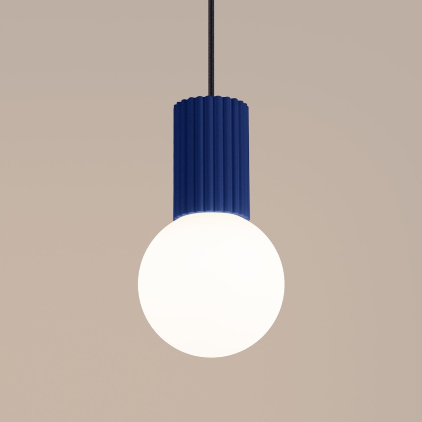 Candeeiro suspenso HALO 1xG9/8W/230V diâmetro 12 cm azul