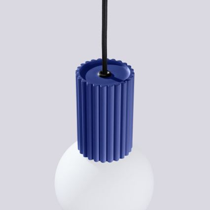 Candeeiro suspenso HALO 1xG9/8W/230V diâmetro 12 cm azul