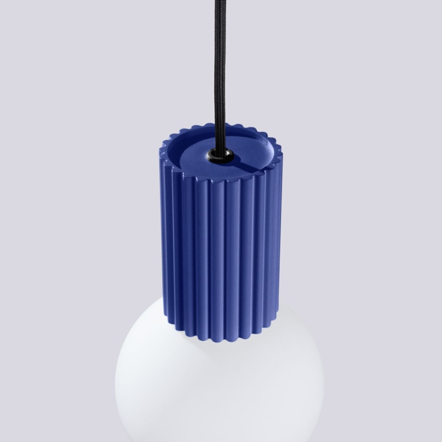 Candeeiro suspenso HALO 1xG9/8W/230V diâmetro 12 cm azul