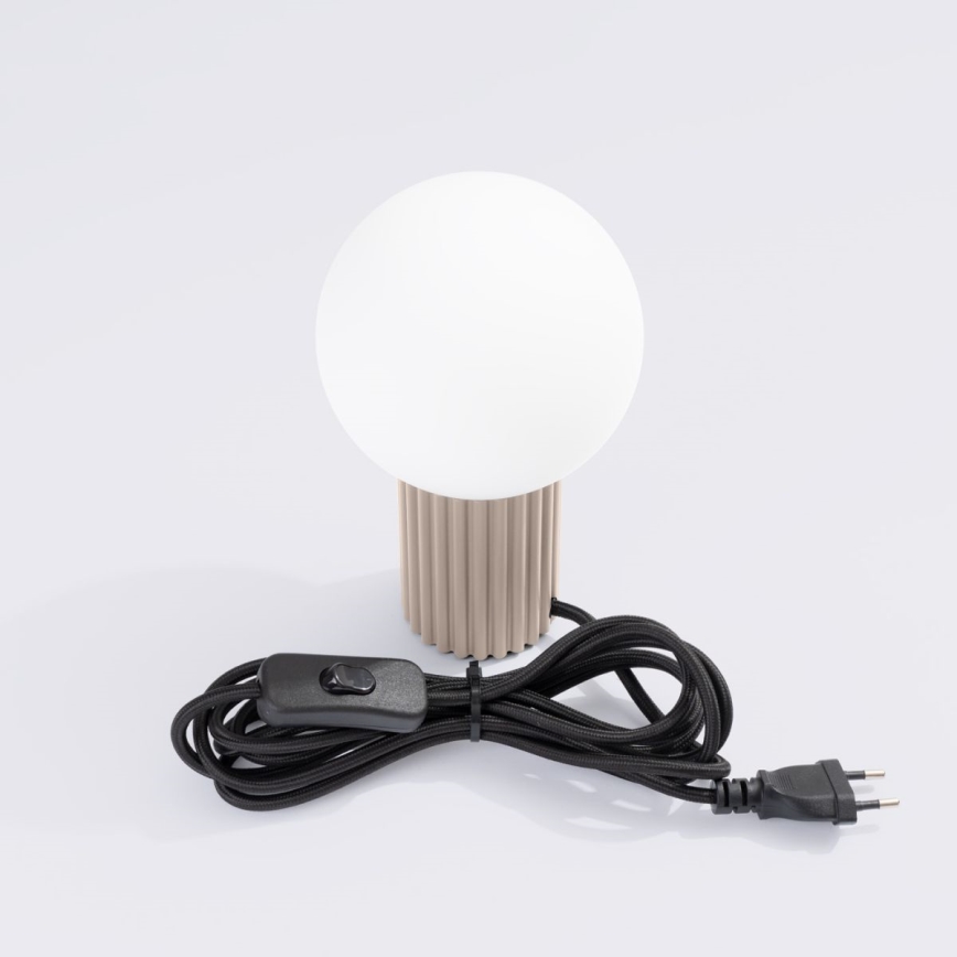 Candeeiro de mesa HALO 1xG9/8W/230V diâmetro 12 cm bege