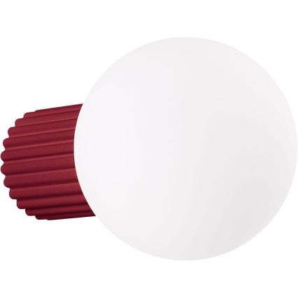 Iluminação de parede para casa de banho HALO 1xG9/8W/230V diâmetro 12 cm IP44 vermelho
