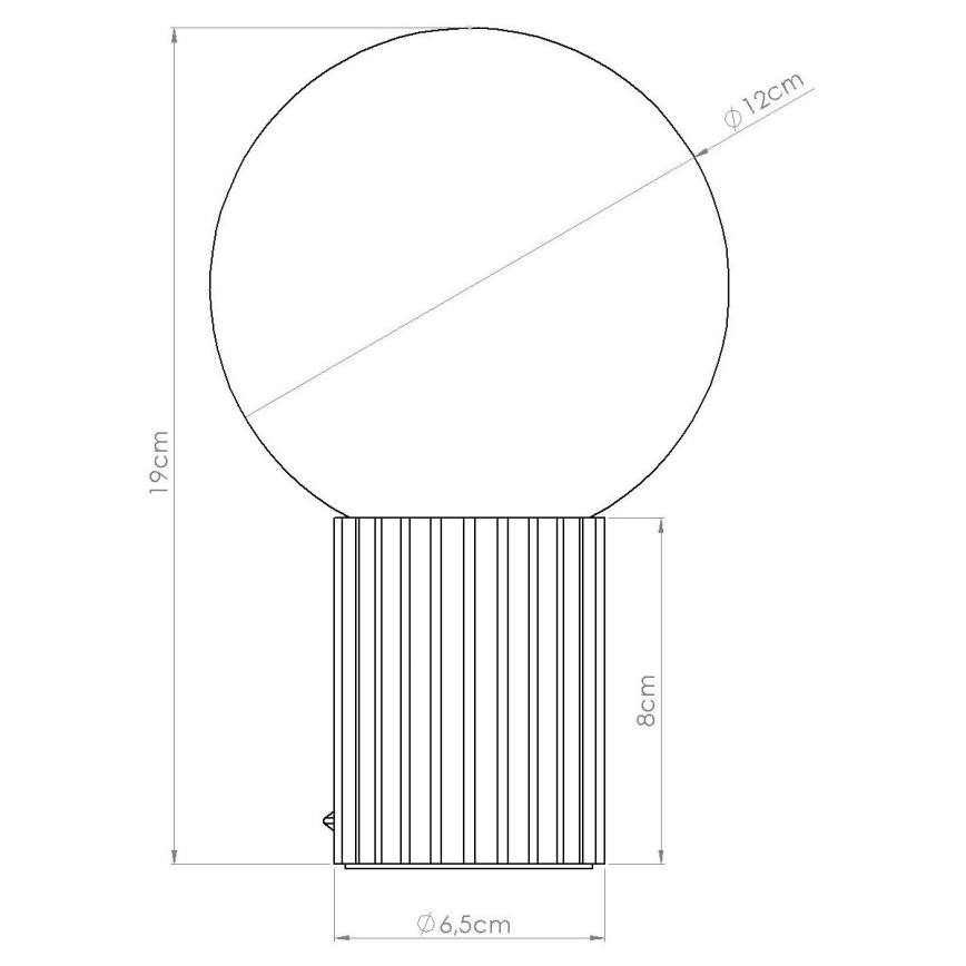 Candeeiro de mesa HALO 1xG9/8W/230V diâmetro 12 cm vermelho