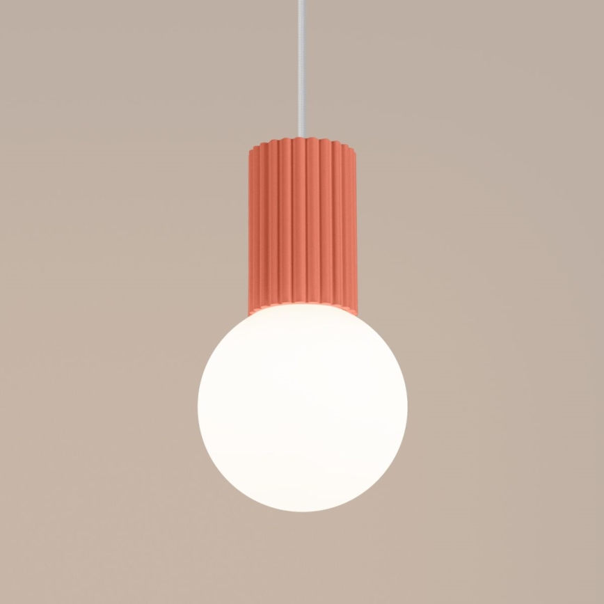 Candeeiro suspenso HALO 1xG9/8W/230V diâmetro 12 cm rosa