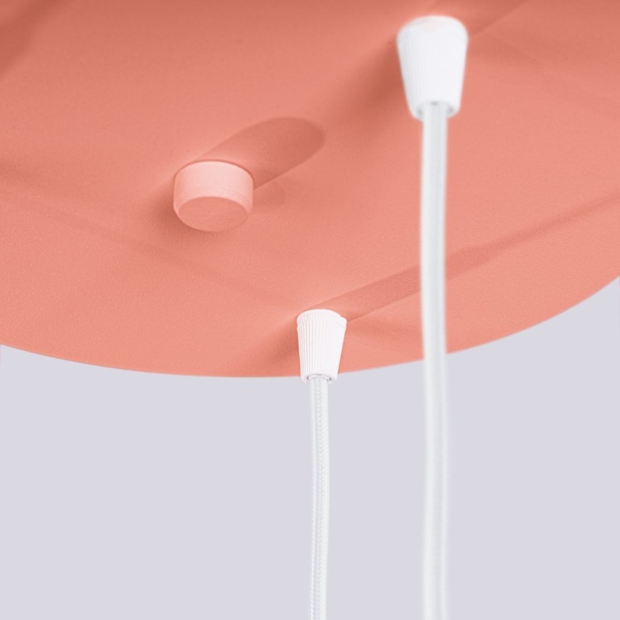 Candeeiro suspenso HALO 3xG9/8W/230V diâmetro 25 cm rosa