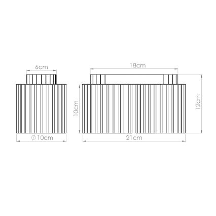 Spot AURA 2xGU10/10W/230V branco