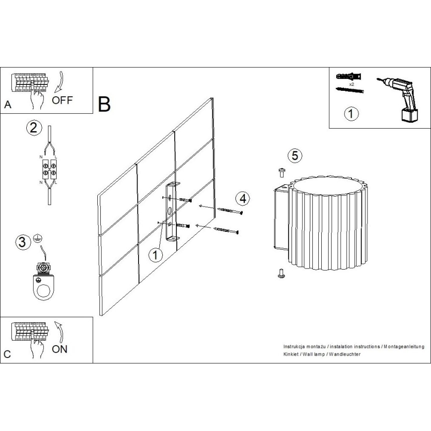 Aplique de parede AURA 1xG9/10W/230V branco