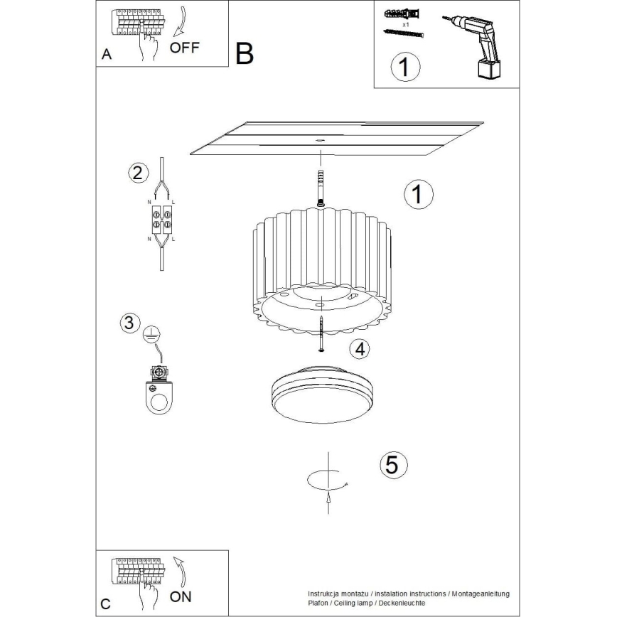 Luminária de embutir AURA 1xGX53/10W/230V 6 cm branca