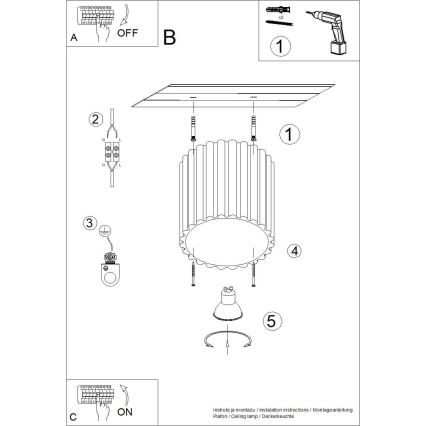 Spot embutido AURA 1xGU10/10W/230V 10 cm creme