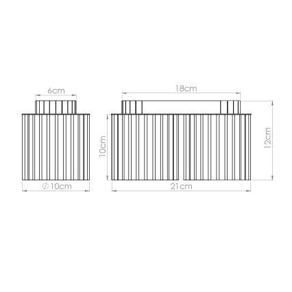 Spot AURA 2xGU10/10W/230V creme