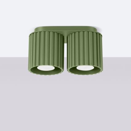 Spot AURA 2xGU10/10W/230V verde