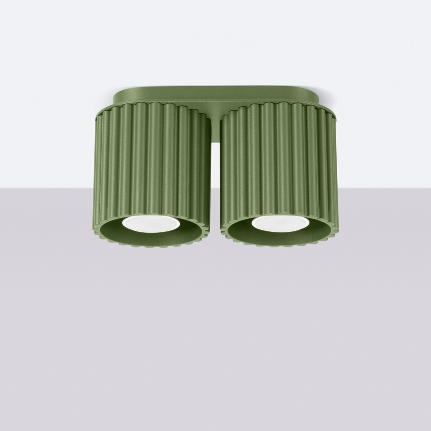 Spot AURA 2xGU10/10W/230V verde